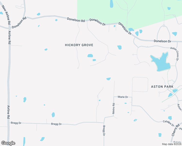 map of restaurants, bars, coffee shops, grocery stores, and more near 1120 Bragg Drive in Hickory Withe