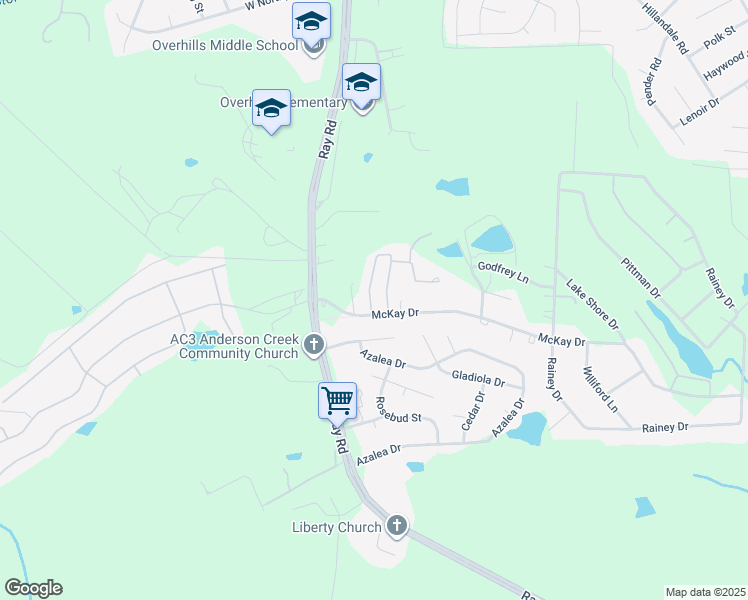 map of restaurants, bars, coffee shops, grocery stores, and more near 24 Elma Black Lane in Spring Lake
