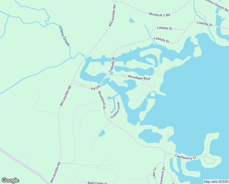 map of restaurants, bars, coffee shops, grocery stores, and more near 122 Mallard Cove in Vass