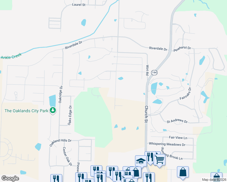 map of restaurants, bars, coffee shops, grocery stores, and more near in Oakland