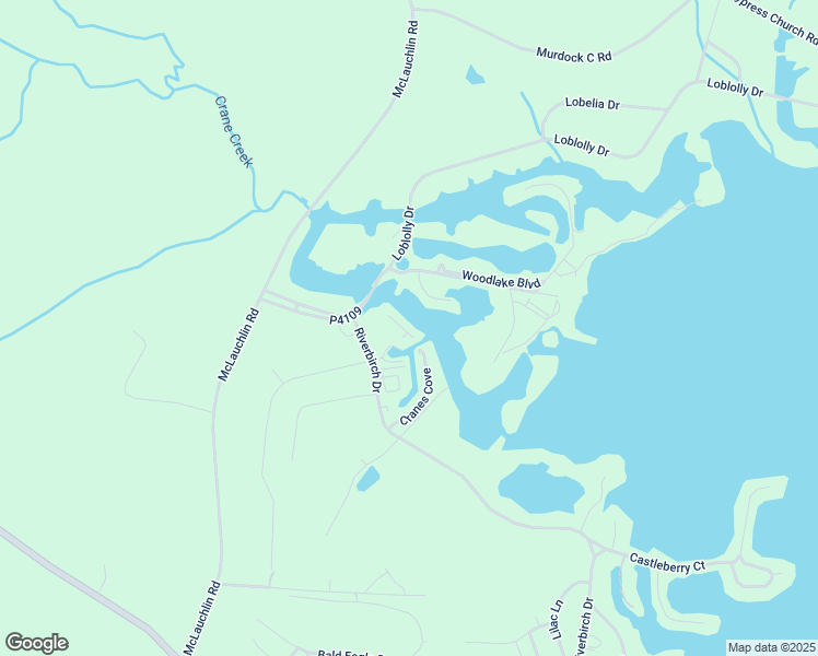 map of restaurants, bars, coffee shops, grocery stores, and more near 117 Mallard Cove in Vass