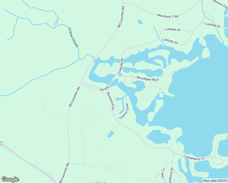 map of restaurants, bars, coffee shops, grocery stores, and more near 106 Mallard Cove in Vass