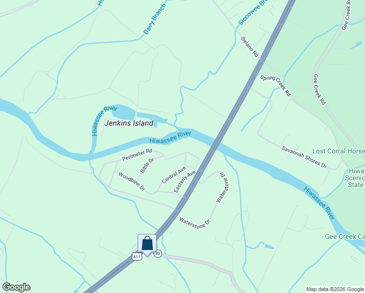 map of restaurants, bars, coffee shops, grocery stores, and more near 461 Perimeter Road in Benton