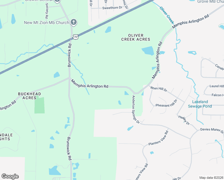 map of restaurants, bars, coffee shops, grocery stores, and more near 8895 Memphis Arlington Road in Arlington