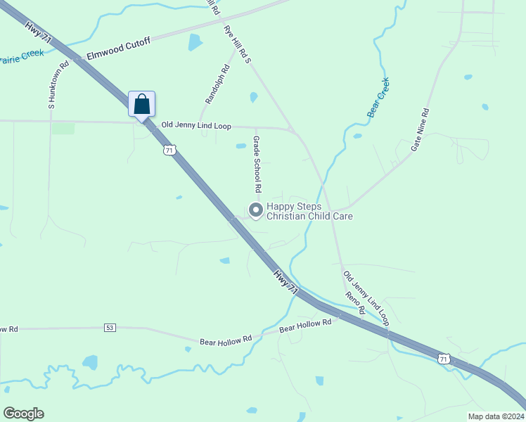 map of restaurants, bars, coffee shops, grocery stores, and more near 9417 Gate Nine Cut Off in Fort Smith