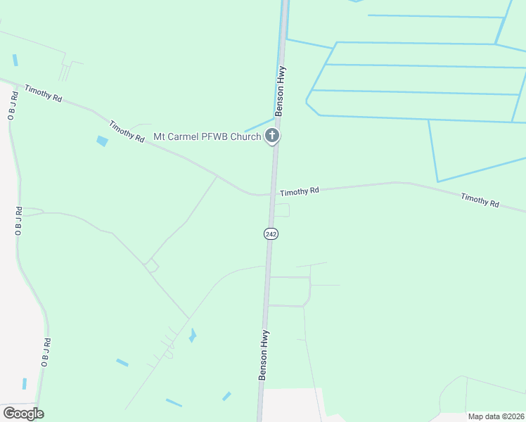 map of restaurants, bars, coffee shops, grocery stores, and more near 2215 Benson Highway in Dunn