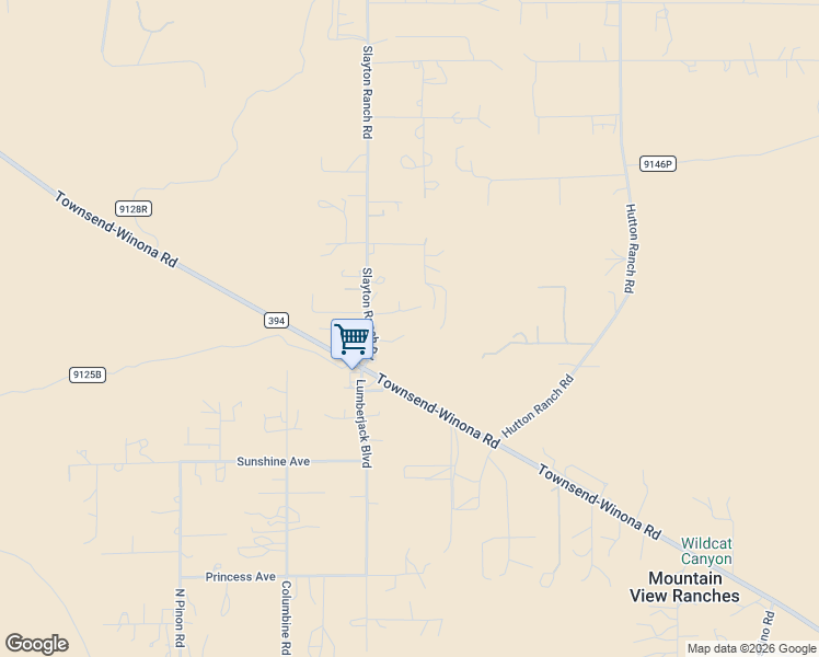 map of restaurants, bars, coffee shops, grocery stores, and more near 7165 Slayton Ranch Road in Flagstaff