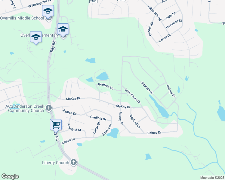 map of restaurants, bars, coffee shops, grocery stores, and more near 214 Godfrey Lane in Spring Lake