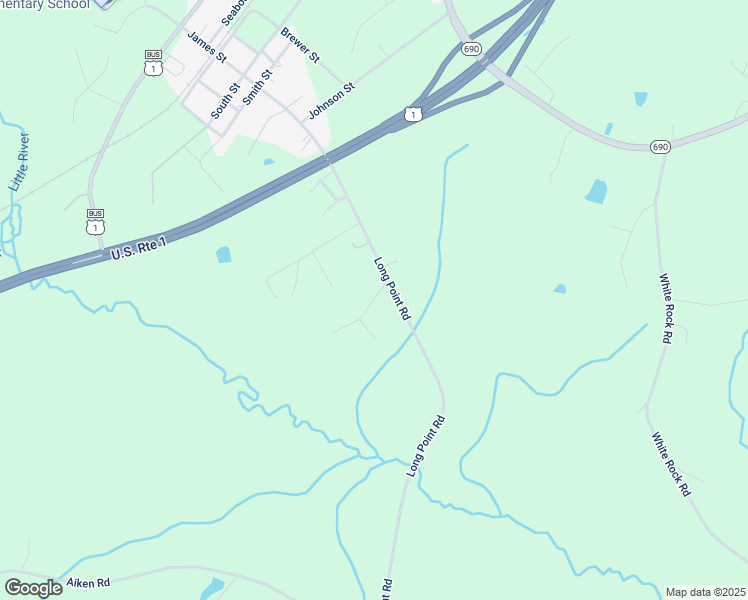 map of restaurants, bars, coffee shops, grocery stores, and more near 204 Forester Drive in Vass