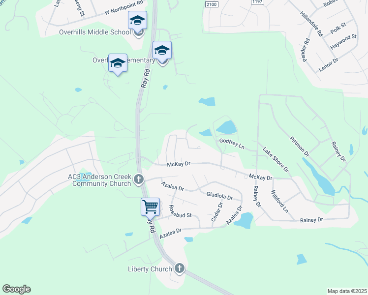 map of restaurants, bars, coffee shops, grocery stores, and more near 205 Connie Court in Spring Lake