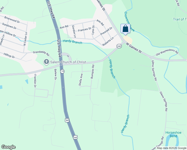 map of restaurants, bars, coffee shops, grocery stores, and more near 5 Bumpas Road in Lawrenceburg