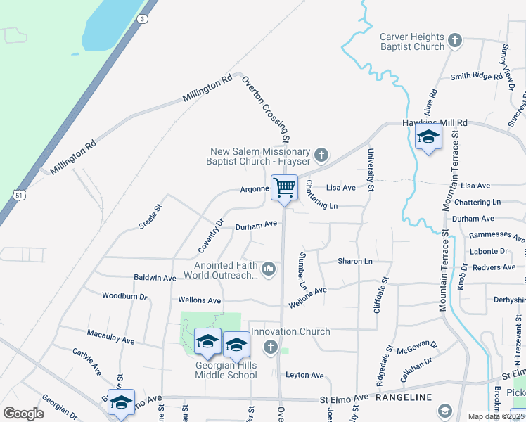 map of restaurants, bars, coffee shops, grocery stores, and more near 4246 Coventry Drive in Memphis