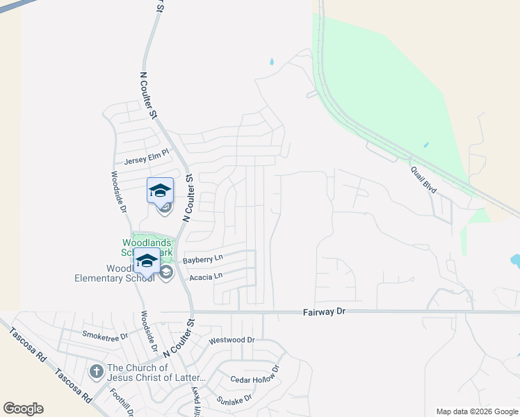 map of restaurants, bars, coffee shops, grocery stores, and more near 3 Pebble Beach Court in Amarillo