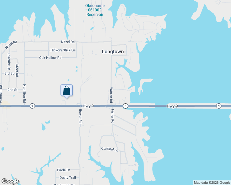 map of restaurants, bars, coffee shops, grocery stores, and more near 202 Warren Road in Eufaula