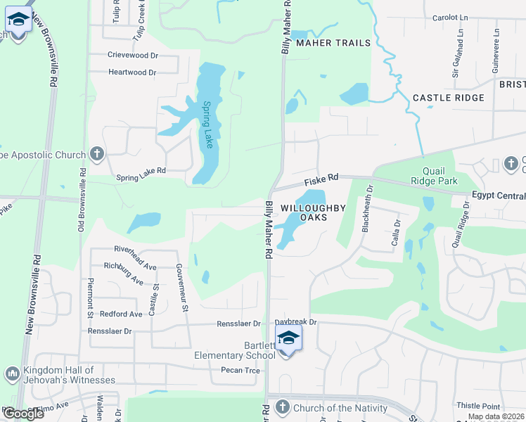map of restaurants, bars, coffee shops, grocery stores, and more near 5936 Peterson Ridge Lane in Memphis