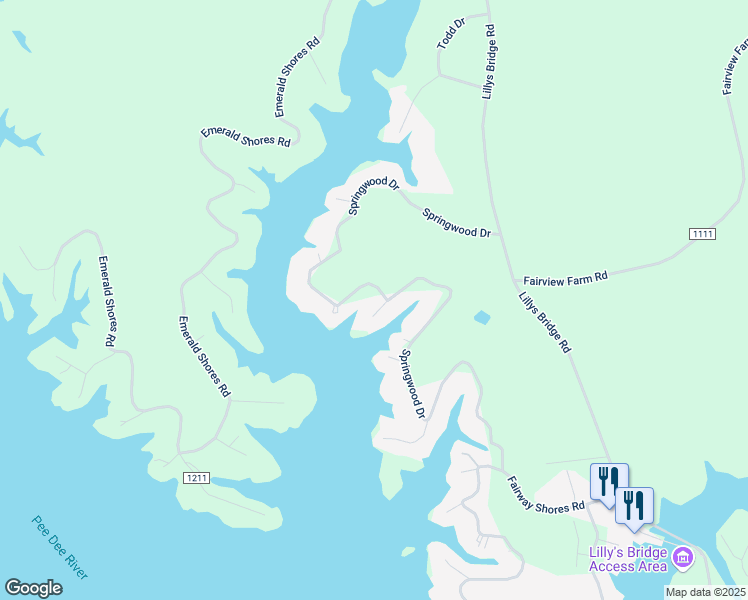 map of restaurants, bars, coffee shops, grocery stores, and more near 112 Holly Lane in Mount Gilead