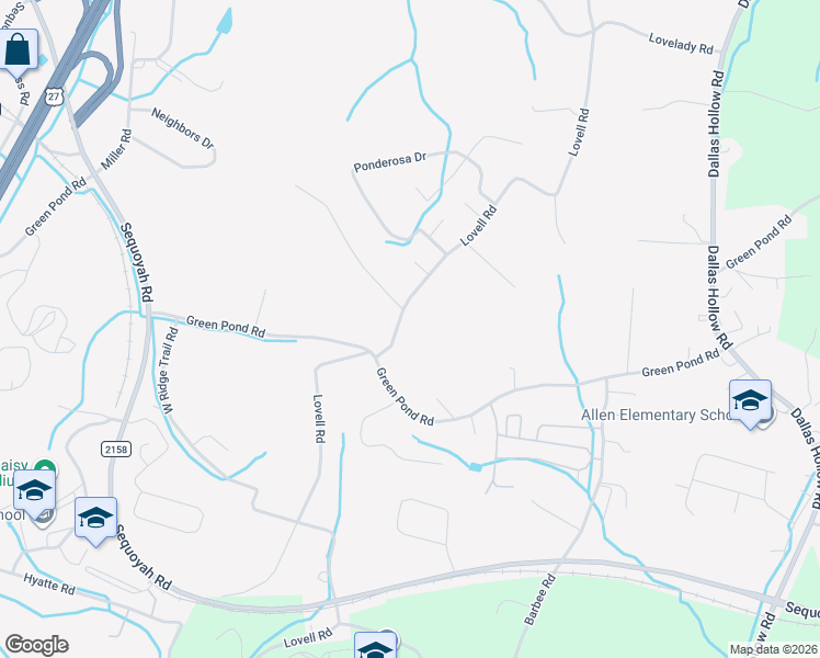 map of restaurants, bars, coffee shops, grocery stores, and more near 9972 Lovell Road in Soddy-Daisy
