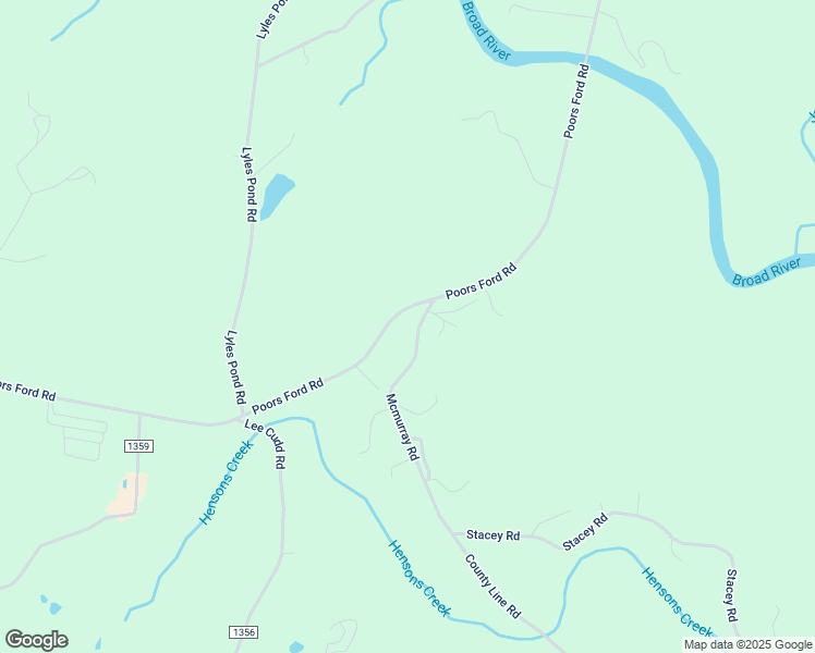 map of restaurants, bars, coffee shops, grocery stores, and more near 4532 Poors Ford Road in Rutherfordton