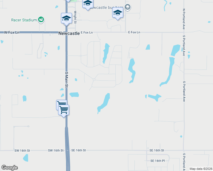 map of restaurants, bars, coffee shops, grocery stores, and more near 859 U.S. 277 in Newcastle