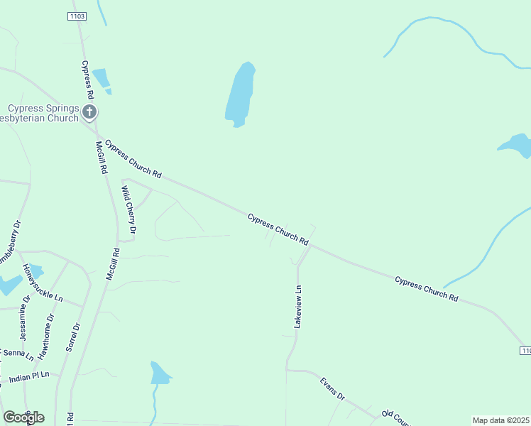 map of restaurants, bars, coffee shops, grocery stores, and more near 878 Cypress Church Road in Cameron
