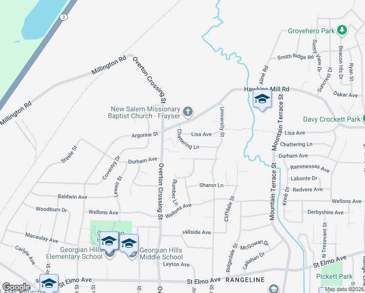map of restaurants, bars, coffee shops, grocery stores, and more near 2178 Chattering Lane in Memphis