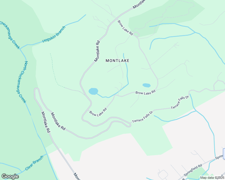map of restaurants, bars, coffee shops, grocery stores, and more near 8705 Brow Lake Road in Soddy-Daisy