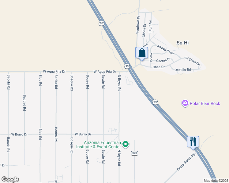 map of restaurants, bars, coffee shops, grocery stores, and more near 3921 North Bryce Road in Golden Valley