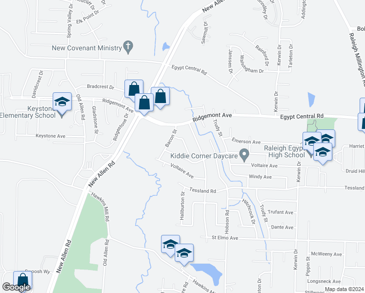map of restaurants, bars, coffee shops, grocery stores, and more near 4225 Nam Ni Drive in Memphis
