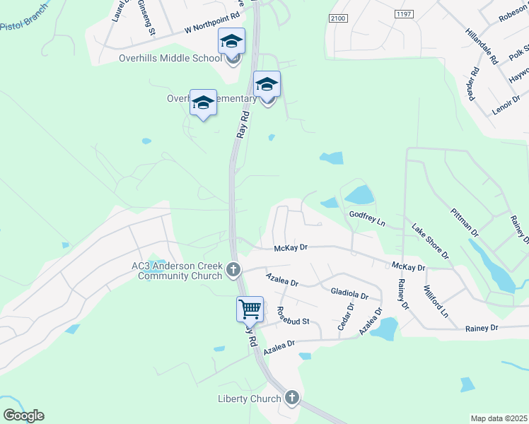 map of restaurants, bars, coffee shops, grocery stores, and more near 114 Stallion Lane in Spring Lake