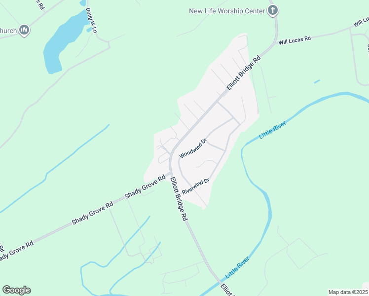 map of restaurants, bars, coffee shops, grocery stores, and more near 294 Woodwind Drive in Spring Lake