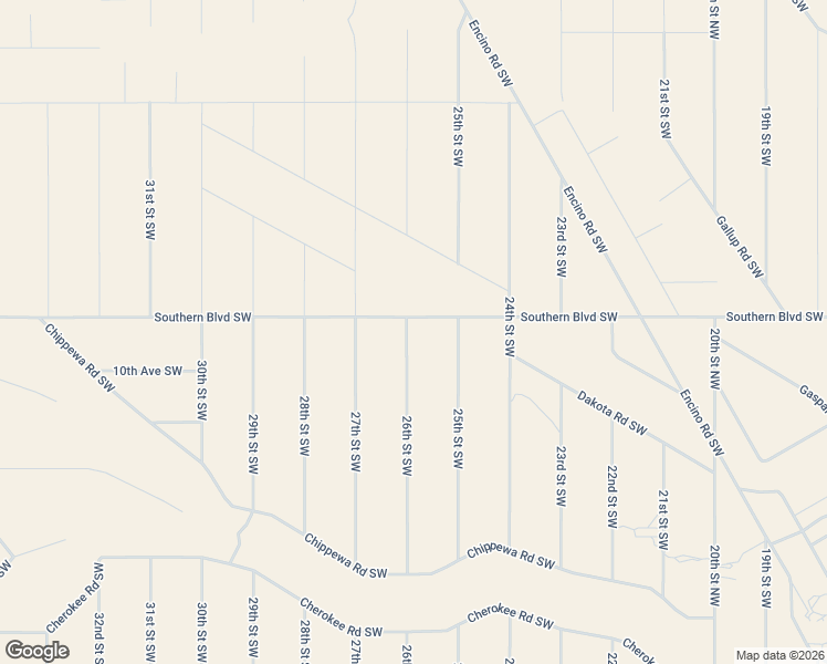 map of restaurants, bars, coffee shops, grocery stores, and more near 1010 26th Street Southwest in Rio Rancho