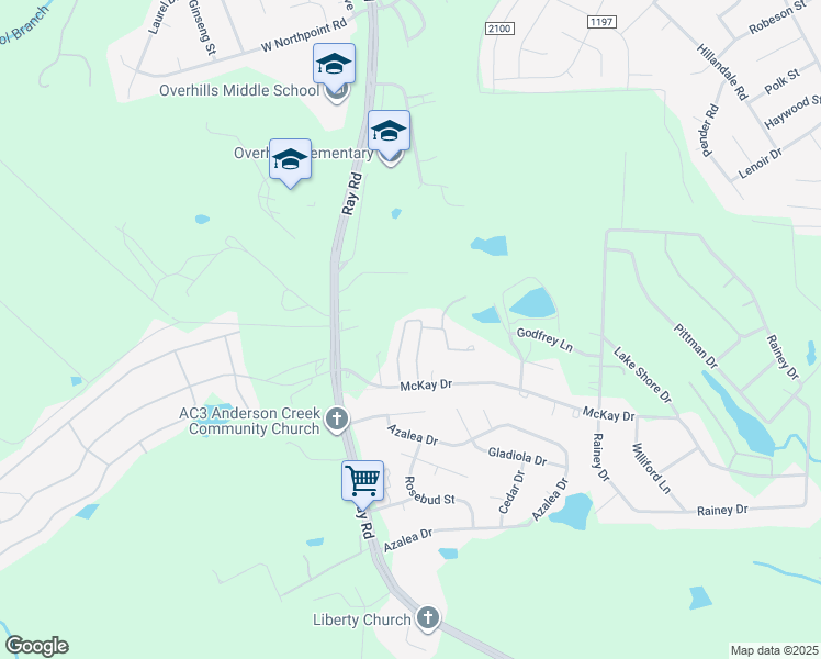 map of restaurants, bars, coffee shops, grocery stores, and more near 205 Connie Court in Spring Lake