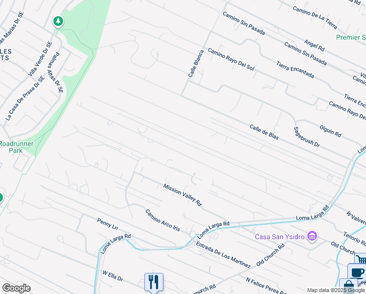 map of restaurants, bars, coffee shops, grocery stores, and more near 1064 Camino Hermosa in Corrales