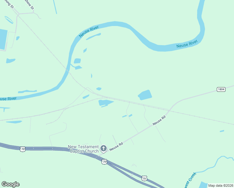 map of restaurants, bars, coffee shops, grocery stores, and more near 438 Neuse Road in Kinston