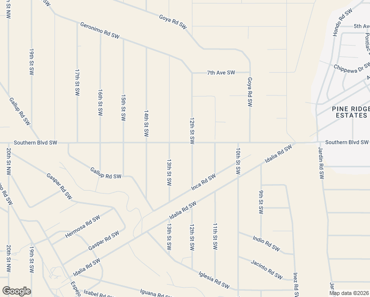 map of restaurants, bars, coffee shops, grocery stores, and more near 1001 12th Street Southwest in Rio Rancho