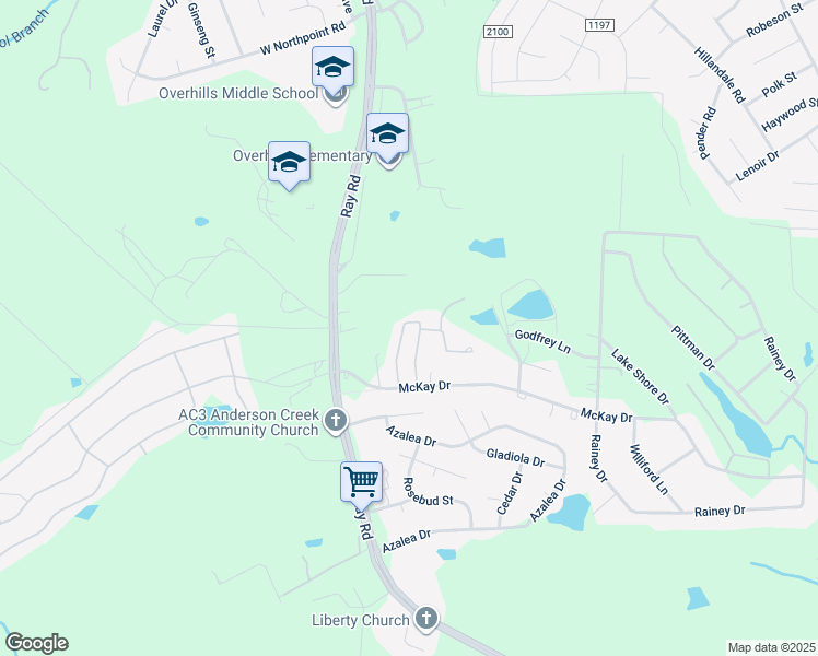 map of restaurants, bars, coffee shops, grocery stores, and more near 205 Connie Court in Spring Lake