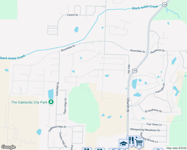 map of restaurants, bars, coffee shops, grocery stores, and more near in Oakland