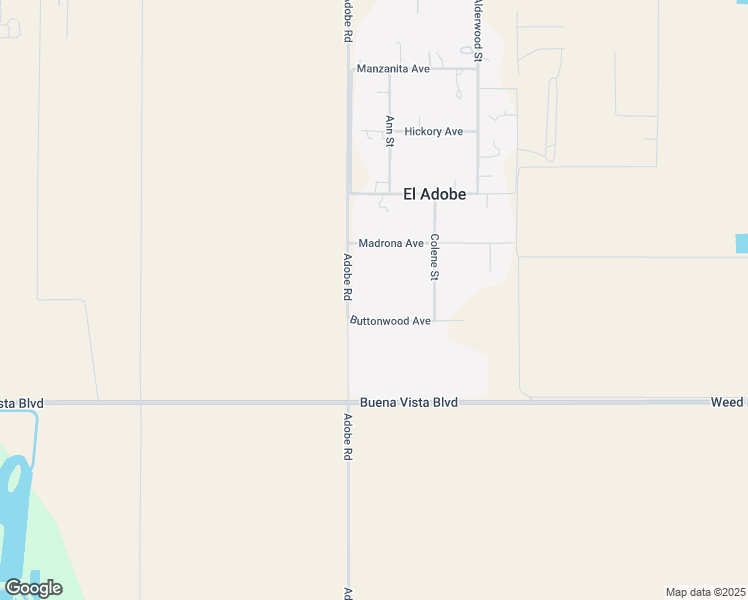 map of restaurants, bars, coffee shops, grocery stores, and more near 3400 Buttonwood Avenue in Bakersfield