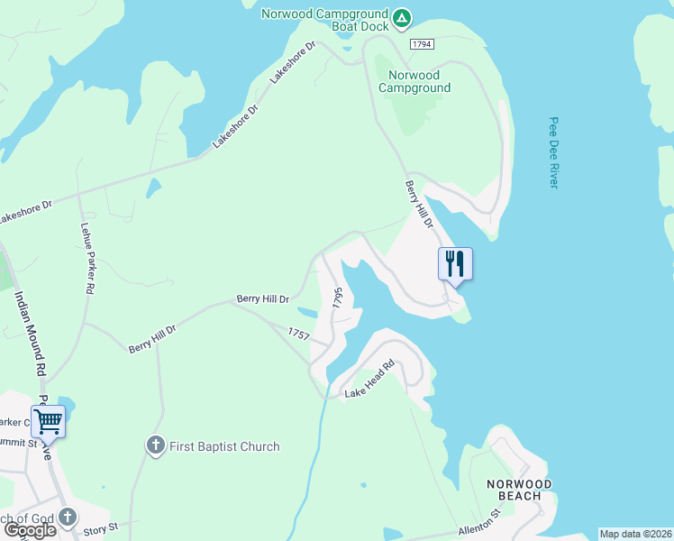 map of restaurants, bars, coffee shops, grocery stores, and more near 220 1795 in Norwood