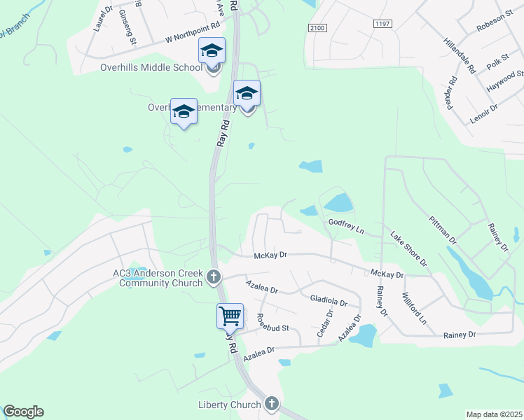 map of restaurants, bars, coffee shops, grocery stores, and more near 205 Connie Court in Spring Lake