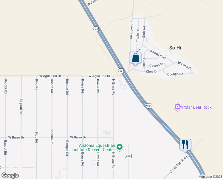 map of restaurants, bars, coffee shops, grocery stores, and more near 3921 North Bryce Road in Golden Valley