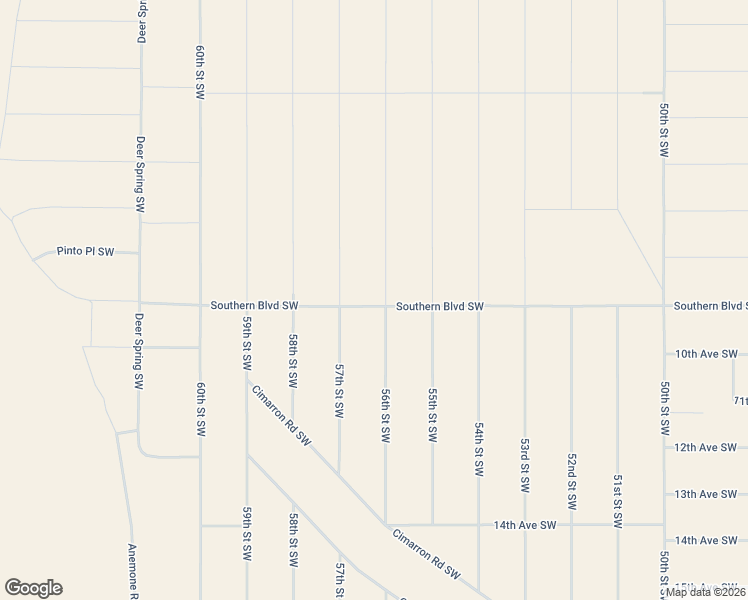 map of restaurants, bars, coffee shops, grocery stores, and more near 57th Street Southwest in Albuquerque