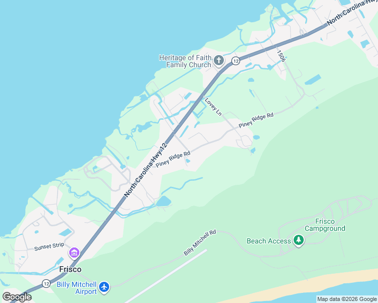 map of restaurants, bars, coffee shops, grocery stores, and more near 52131 Gondyke Way in Manns Harbor
