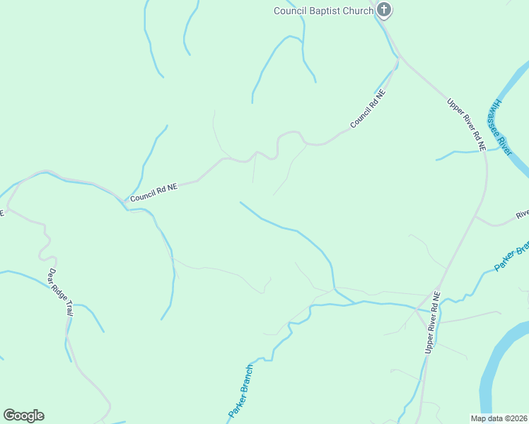map of restaurants, bars, coffee shops, grocery stores, and more near 1084 Council Road Northeast in Charleston