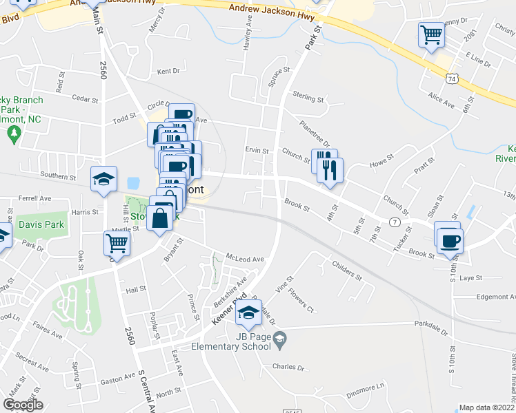 map of restaurants, bars, coffee shops, grocery stores, and more near 110 Back Street in Belmont