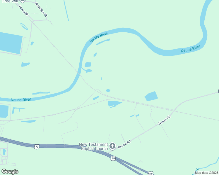 map of restaurants, bars, coffee shops, grocery stores, and more near 438 Neuse Road in Kinston