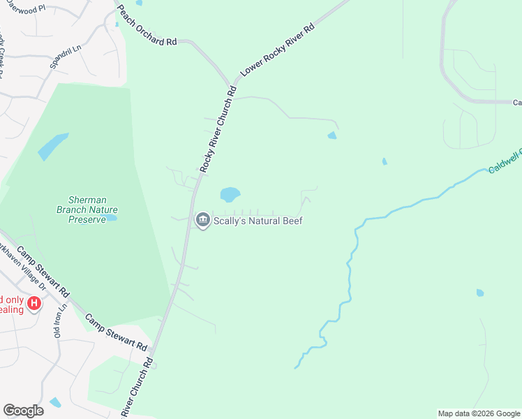 map of restaurants, bars, coffee shops, grocery stores, and more near 13201 Marlstone Lane in Charlotte