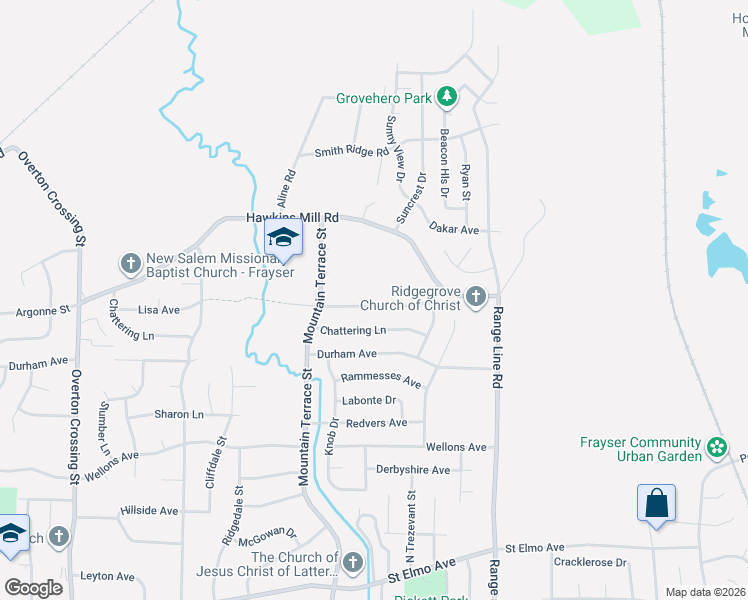 map of restaurants, bars, coffee shops, grocery stores, and more near 2502 Lisa Avenue in Memphis