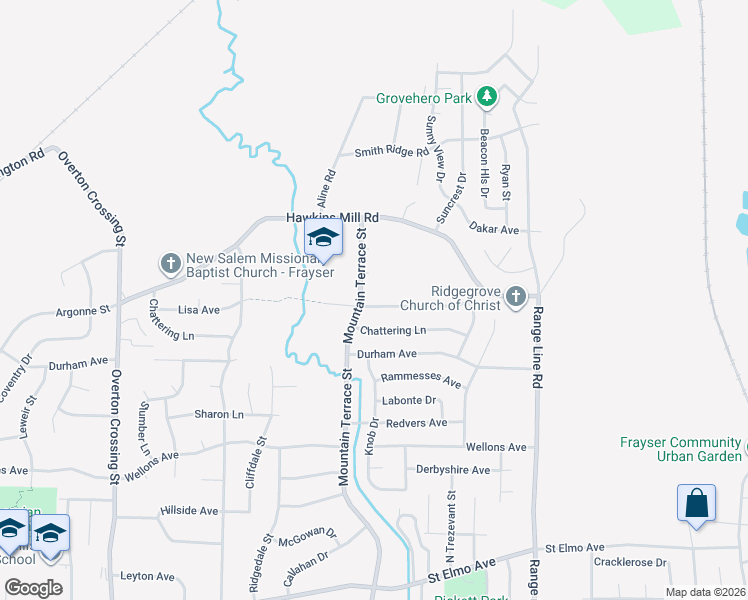 map of restaurants, bars, coffee shops, grocery stores, and more near 2462 Lisa Avenue in Memphis