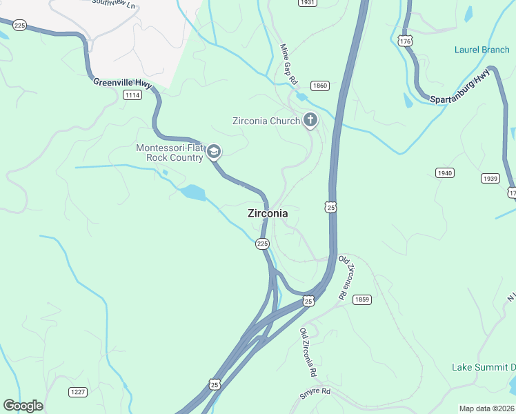 map of restaurants, bars, coffee shops, grocery stores, and more near 25 Weathervane Lane in Zirconia